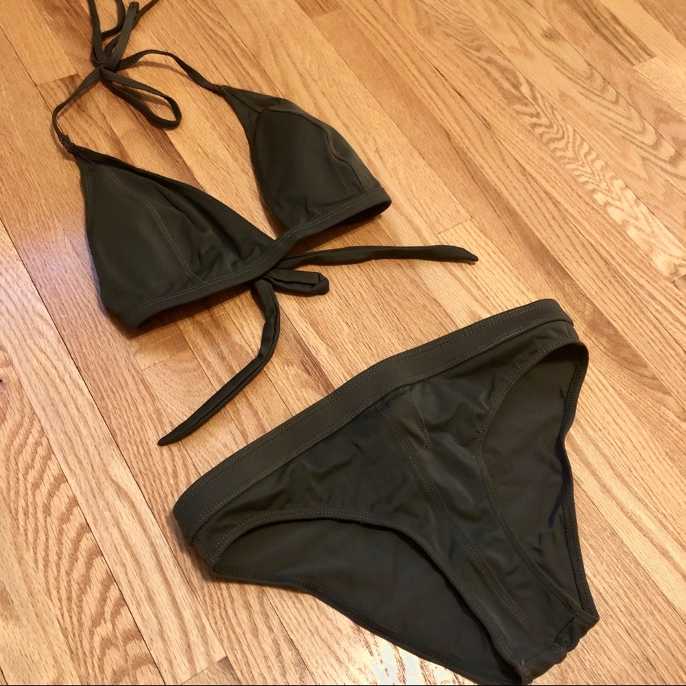 Cute Army Green Bikini
